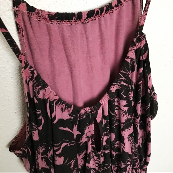 RVCA Pink and Black Dress Size XL NWT - Picture 3 of 5